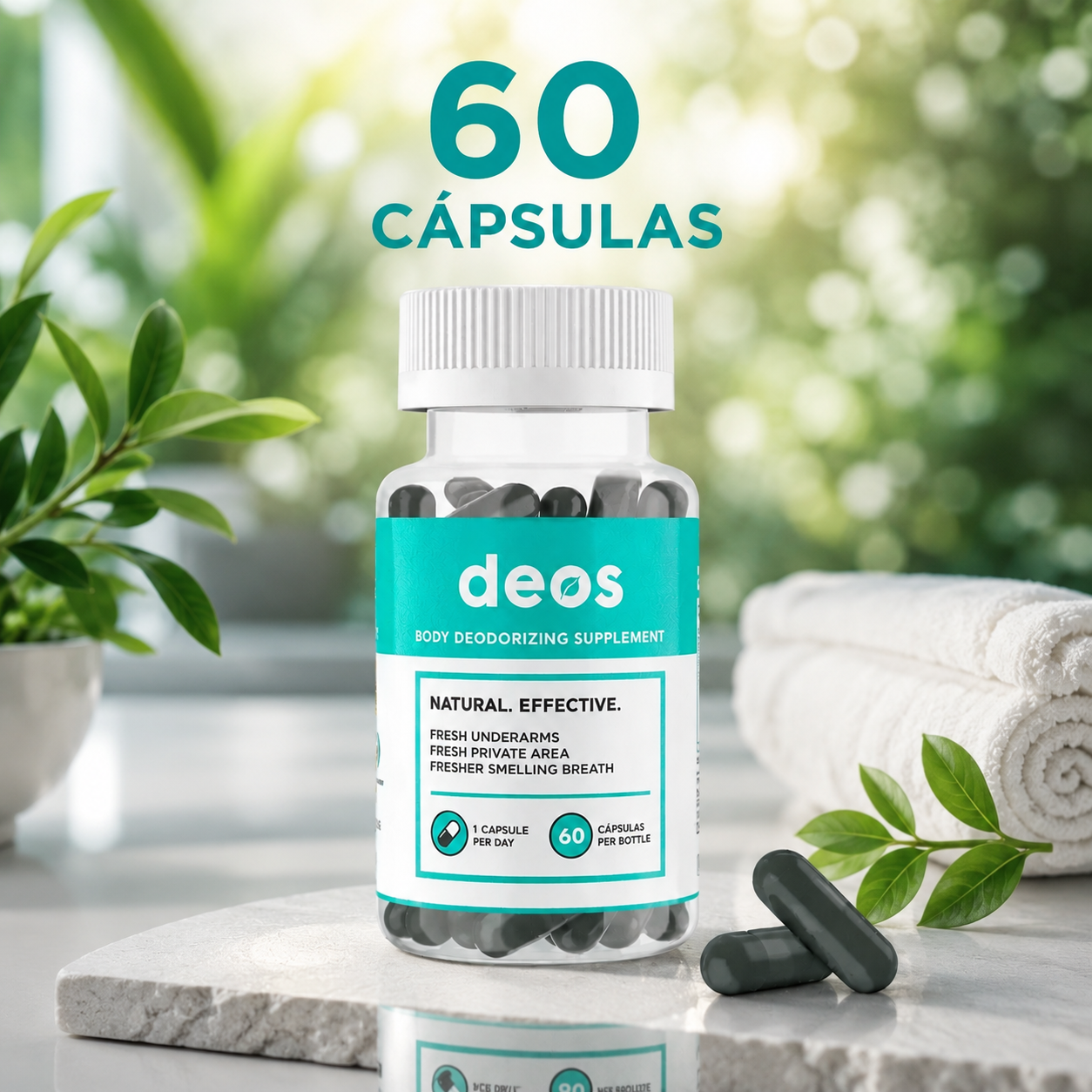 Deos Desodorante interno 60 cápsula