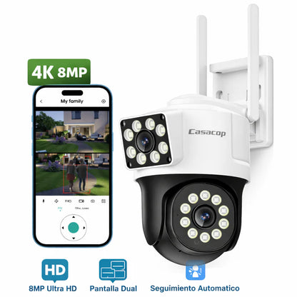 Cámara ICSEE PTZ WiFi 4K 8MP HD