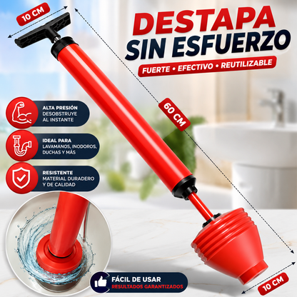Destapador de Tuberías de Alta Presión – Potente, Práctico y Reutiliza