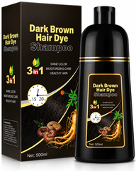 Dark Brown Hair Dye Shampoo 3 en 1 Marron