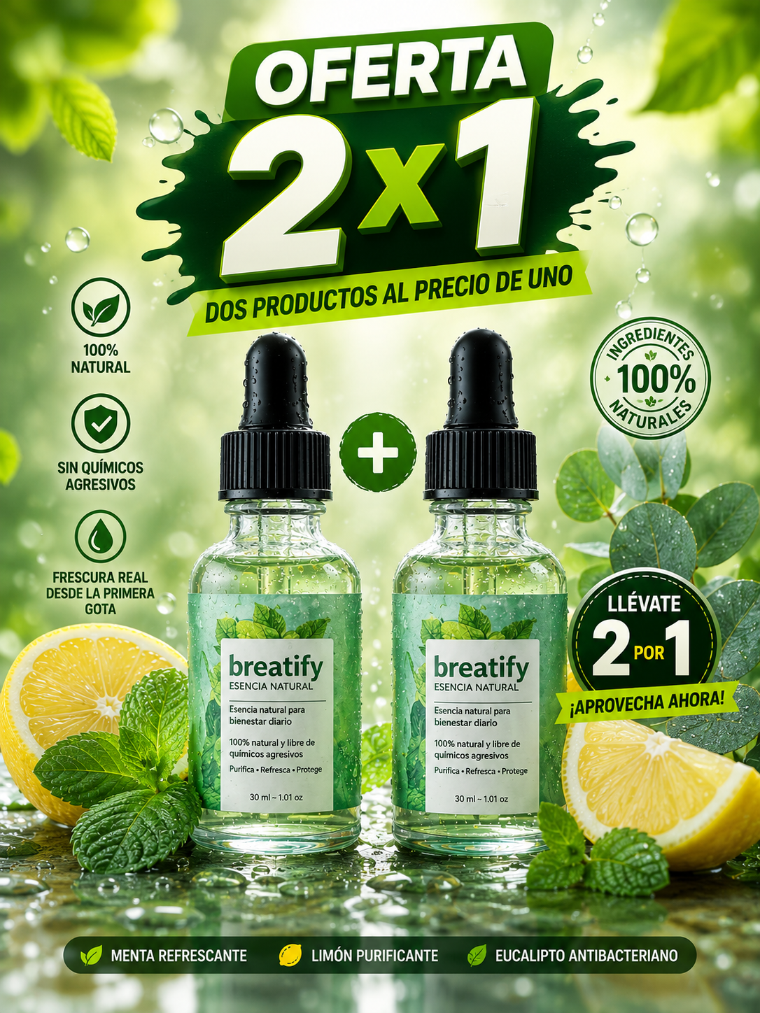BREATIFY 2x1  ELIMINADOR DE MAL ALIENTO
