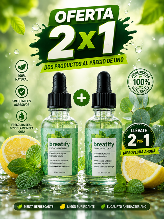 BREATIFY 2x1  ELIMINADOR DE MAL ALIENTO