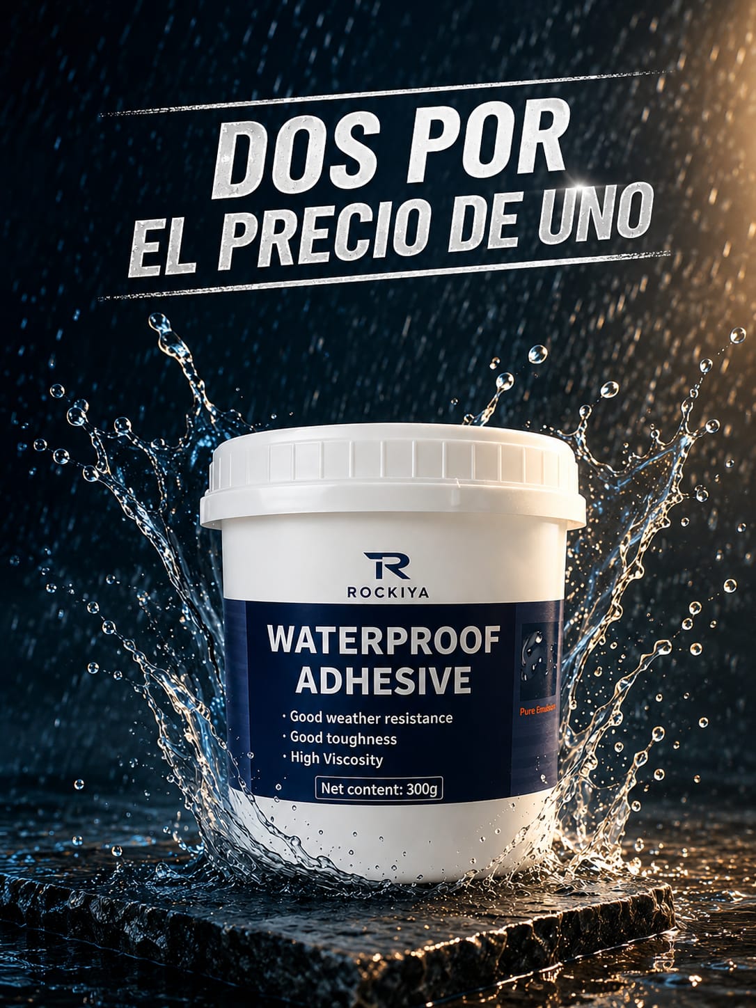 Sellador Impermeabilizante Multiusos de Alta Resistencia (300g). 2 POR 1
