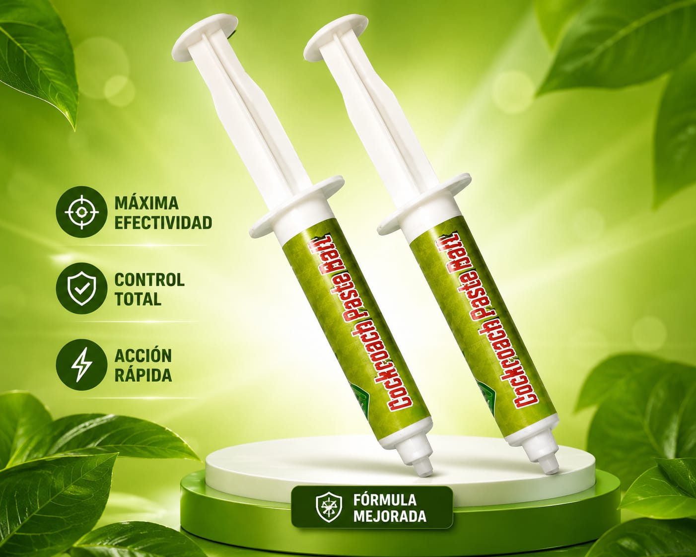 GEL ELIMINADOR DE CUCARACHAS 2 por 1